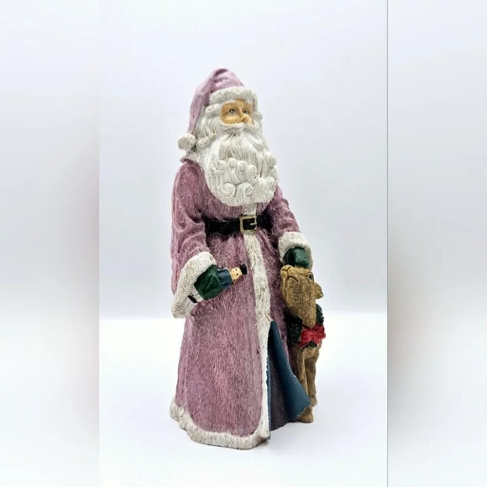 Vintage Midwest Imports Santa Claus Figurine Resin Antique Finish
